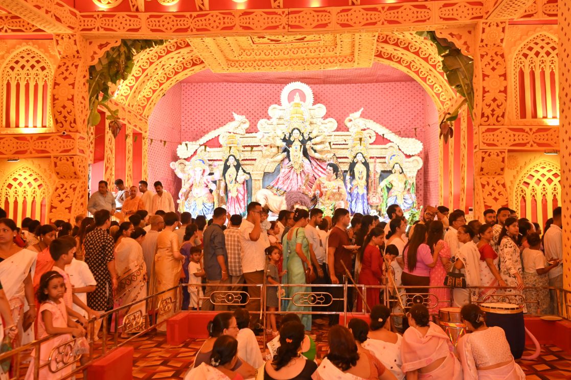 Original Geetanagar Durga Puja pandal photograph